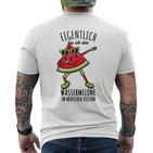 Wassermelone Liebhaber Wassermelone Kostüm White T-Shirt mit Rückendruck
