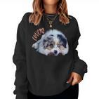 Australian Shepherd Aussie Puppy Dog Mum Dad Sweatshirt Frauen