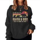 Ich Habe Zwei Titel Mama And Oma Beste Mama Bear Mother's Day Sweatshirt Frauen