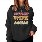 Krankenschwester Ehefrau Mutter Für Mama Am Muttertag Sweatshirt Frauen