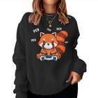 Red Panda Red Panda Gamer Sweatshirt Frauen