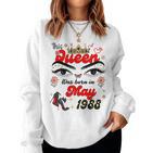 Diese Königin Wurde Im Mai 1988 Geboren Mai Geburtstag Frauen Sweatshirt Frauen