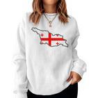 Georgien Flagge Frauen Georgian Flag Kinder Männer Georgien Sweatshirt Frauen