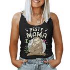 Beste Mama Faultier Mutter Mit Kind Muttertag Tank Top Frauen