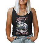 Beste Mama Schlaf Panda-Bär Mit Kind Mutter Tank Top Frauen