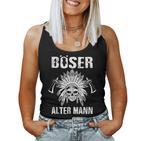 Böser Alter Mannatertagintage Opa Papa Indianer Tomahawk Tank Top Frauen