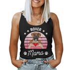 Boxer Mama Für Boxerhund Frauchen Tank Top Frauen