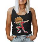 Dabbing Football Girls' Portugal Jersey Portuguese Dab Tank Top Frauen