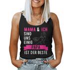 Damen Mama Und Ich Sind Uns Einig Papa Ist Der Beste Mit-Ausschnitt Tank Top Frauen