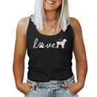 Damen Schnoodle Mama Papa Hund Liebe Pet Paw Geschenk Mit-Ausschnitt Tank Top Frauen