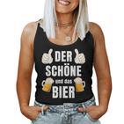 Der Schöne Und Das Bier The Beauty And The Beer For Beer Lovers Slogan Tank Top Frauen