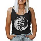 Hunde Balance Yin Yang Hundeliebhaber Geburtstag Mama Papa Tank Top Frauen