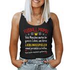 Ich Habe Meinen Lieblingsspieler Geboren Football Mama Tank Top Frauen