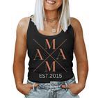 Lustiger Mama Est 2015 Mama Seit 2015 Mama 2015 Tank Top Frauen