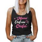 Mama Ehefrau Chefin Für Muttertag Weihnachten Geburtstag Tank Top Frauen