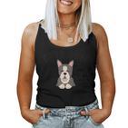 Nette Atta Junge Hund Mama Boston Terrier Besitzer Hund Papa Tank Top Frauen