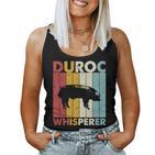 Pig Dad Mama Whisperer Farmer Breederintage Duroc Tank Top Frauen