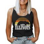 Schwuler Beefy Daddy Illinois Lgbtq Regenbogen Schwuler Papa Bear Pride Tank Top Frauen