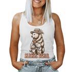 Damen Mama Bear Mom Muttertag Mit-Ausschnitt Tank Top Frauen