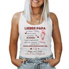 Lieber Papa An Diesematertag Bin Ich Noch In Mama's Belly Gray Tank Top Frauen