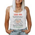 Lieber Papa Dieses Weihnachten Werde Ich In Mamas Belly Tank Top Frauen