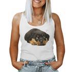 Rottweiler Rottie Mama Hund Papa Liebe Haustier Tank Top Frauen