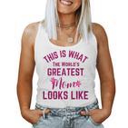 So Sieht Die Beste Mutter Der Welt Aus Mama Muttertag Tank Top Frauen