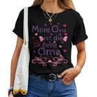 Damen Meine Mama Ist Die Beste Mutti Muttertag Oma Geschenk Spruch Mit-Ausschnitt T-shirt Frauen