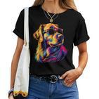 Golden Retriever Sonnenbrille Lustig Hund Mama Papa T-shirt Frauen