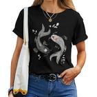 Koi Lovers Ying Yang T-shirt Frauen