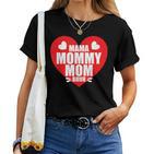 Mama Mama Mama Bruh Auf Einem Roten Herzen T-shirt Frauen