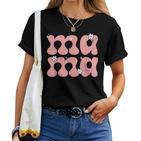 Mama Est 2024 Mom Life Muttertag Geburtstag Blumenfrauen T-shirt Frauen