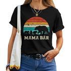 Mutter Sohn Tochter Drei Kinder Muttertag Beste Mama Bär T-shirt Frauen