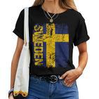 Sweden Flag Women's Children's Sweden T-shirt Frauen