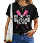 Women's Die Tut Nix Die Will Nur Drachenboofahren T-shirt Frauen