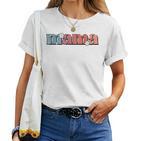 Retro Mama Floral Mom Life Grooviger Muttertag 2024 Frauen T-shirt Frauen