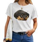 Rottweiler Rottie Mama Hund Papa Liebe Haustier T-shirt Frauen