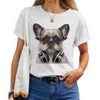 Shih Tzu Deejay Cool Dj Hundeliebhaber Shih Tzu Mama Papa T-shirt Frauen