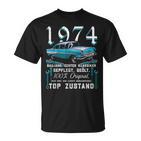 1974 Jahrgang Mann Frau 50 Years 50Th Oldtimer T-Shirt