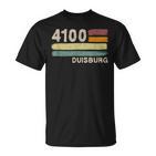 4100 Duisburg Retro Postcodes Old Postcode Vintage T-Shirt