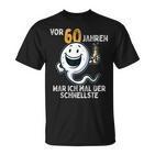 60 Geburtstag Mann Frau 60 Jahre 1964 Deko Lustig Geschen T-Shirt