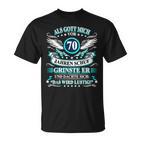 70Th Birthday Als Gott Mich Vor 70 Jahre Schuf Grinste Er Grins T-Shirt