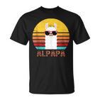 Alpapa Alpakaatertag Bester Papaater Fan Lamaatertag T-Shirt