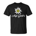 Alpen Edelweiss Aufi Gehts In Die Schweiz Alpenblume Tirol T-Shirt