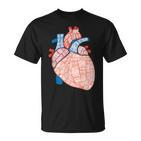 Anatomie Herz Für Kardiologie Doktoren Herz Anatomie T-Shirt