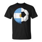 Argentinien Flagge Fußball Kinder Fußball Papa Sport T-Shirt