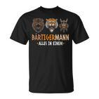 Bärtigermann Alles In Einem Bär Tiger Viking Man T-Shirt