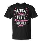 Beste Freundin Der Welt German Language Black T-Shirt