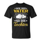 Bester Papa Der Welt Father's Day Wie Der Fater So Die Tochter S T-Shirt