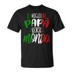 Bester Papa Der Welt Italian Italian Slogan T-Shirt